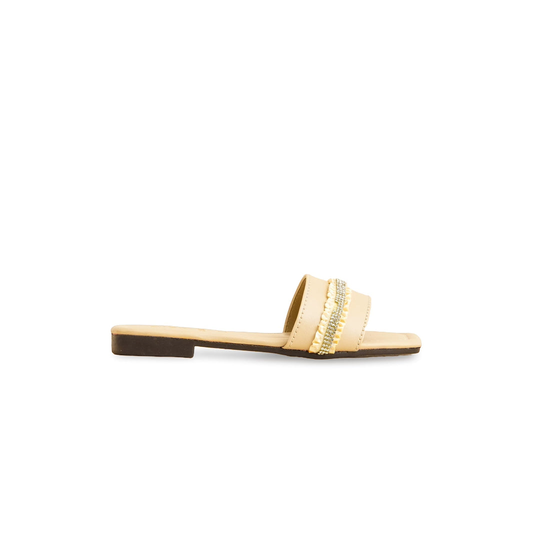 Girls Golden Fancy Slipper KD5626