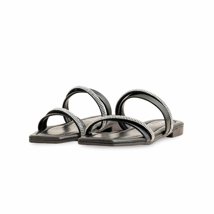 Girls Black Formal Slipper KD5627