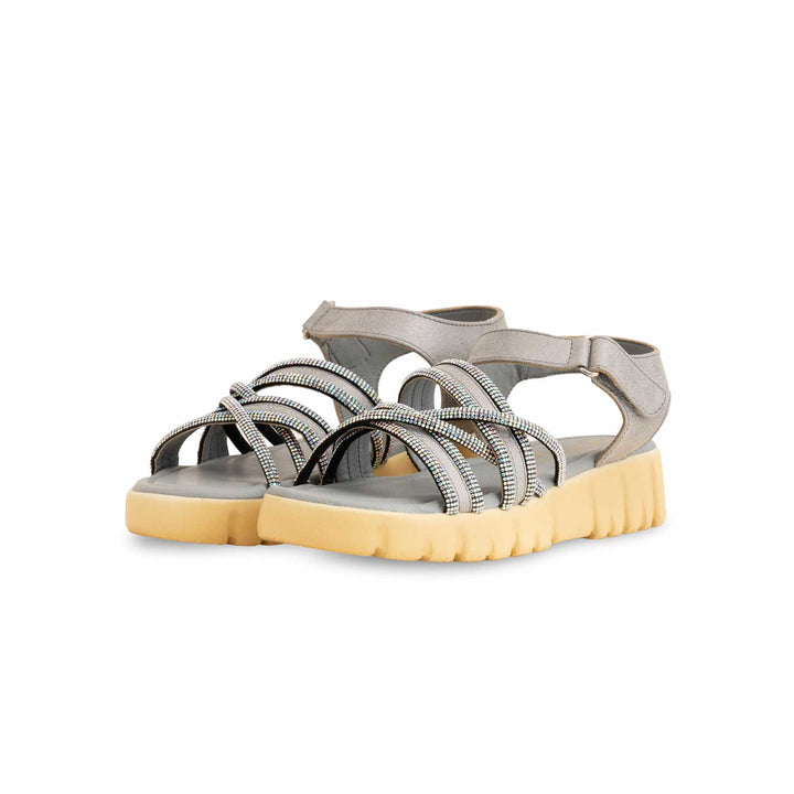Girls Grey Formal Sandal KD5637
