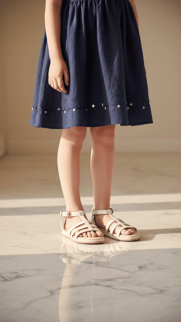 Girls Golden Formal Sandal KD5646
