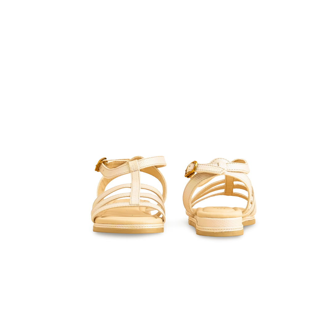 Girls Golden Formal Sandal KD5646