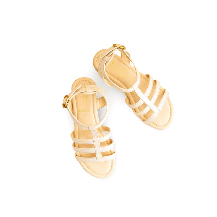 Girls Golden Formal Sandal KD5646