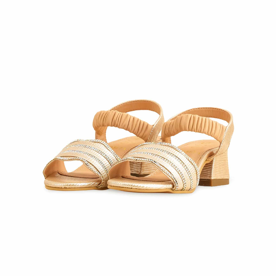 Girls Golden Fancy Sandal KD5671