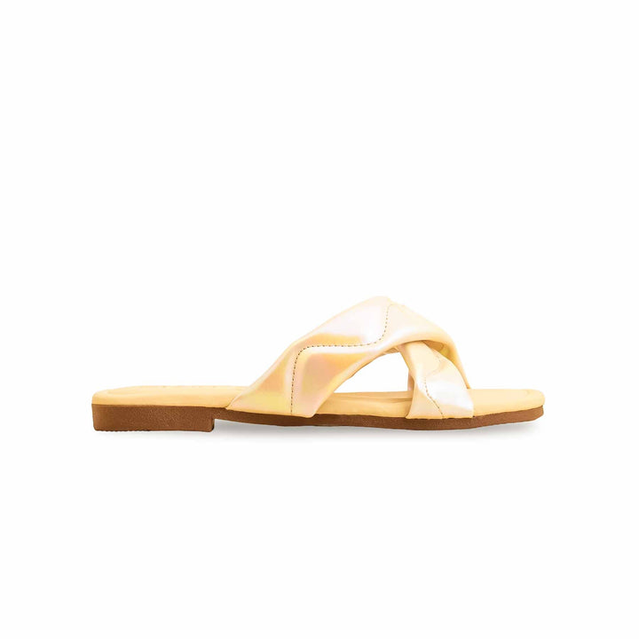 Girls Golden Fancy Slipper KD5682