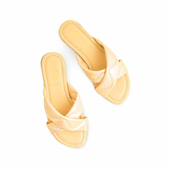 Girls Golden Fancy Slipper KD5682