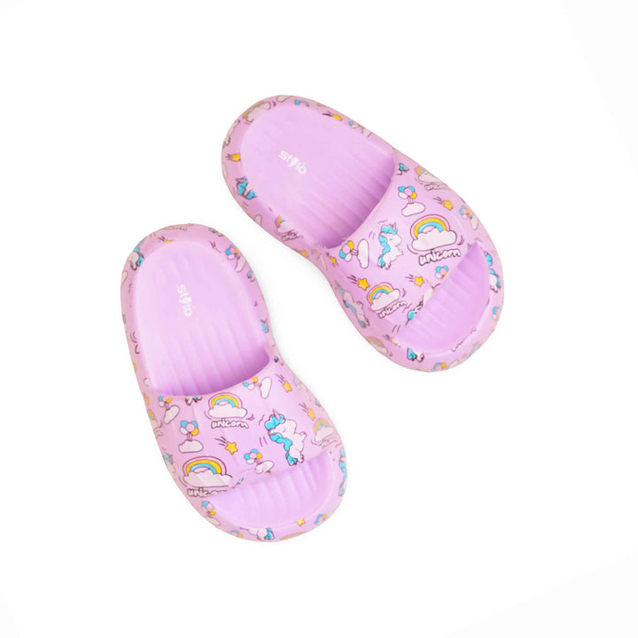 Girls Purple Casual Flip Flop KD5691