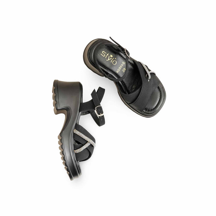 Girls Black Formal Sandal KD5695