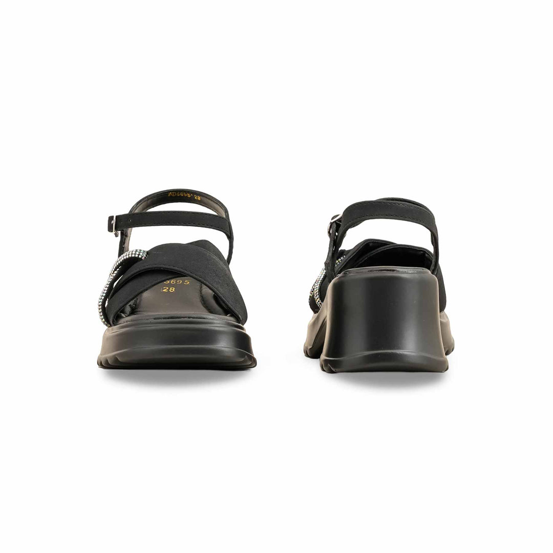 Girls Black Formal Sandal KD5695