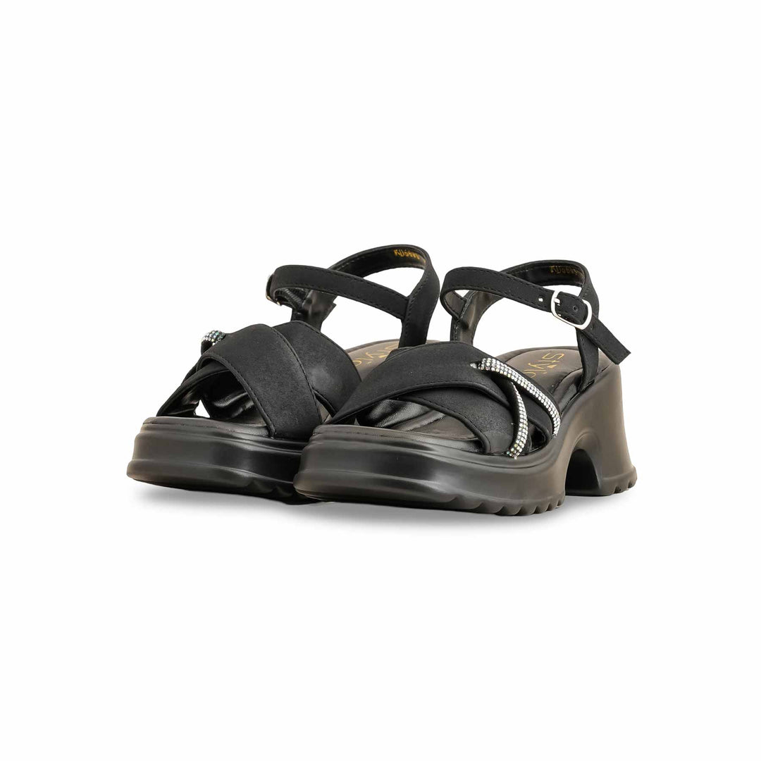 Girls Black Formal Sandal KD5695