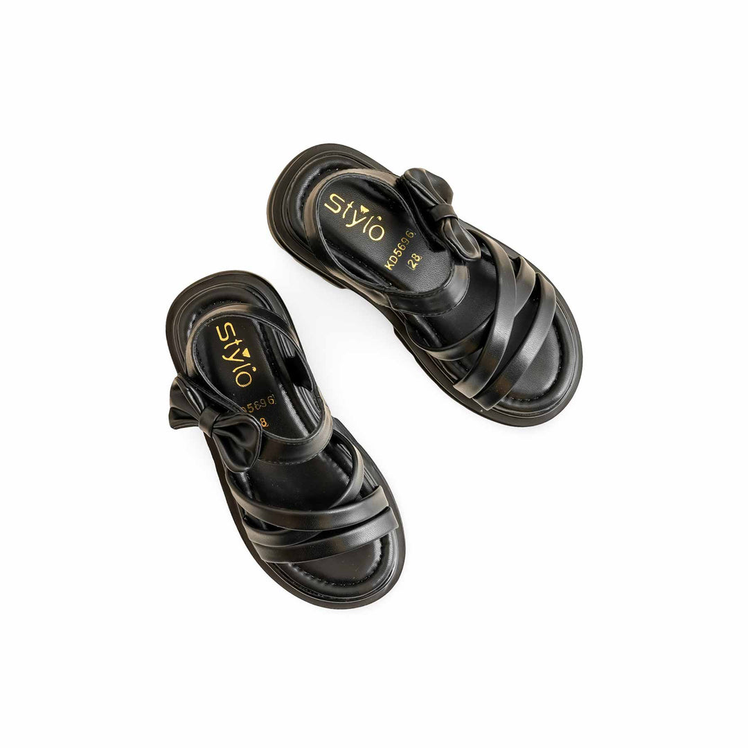 Girls Black Formal Sandal KD5696