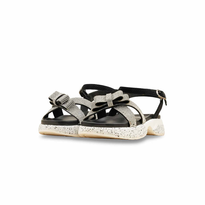 Girls Silver Formal Sandal KD5699