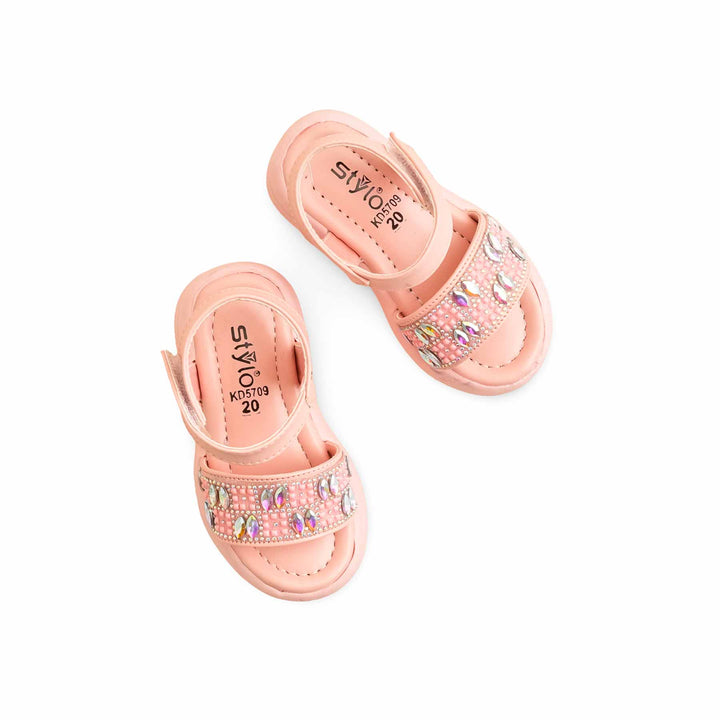Girls Pink Casual Sandal KD5709
