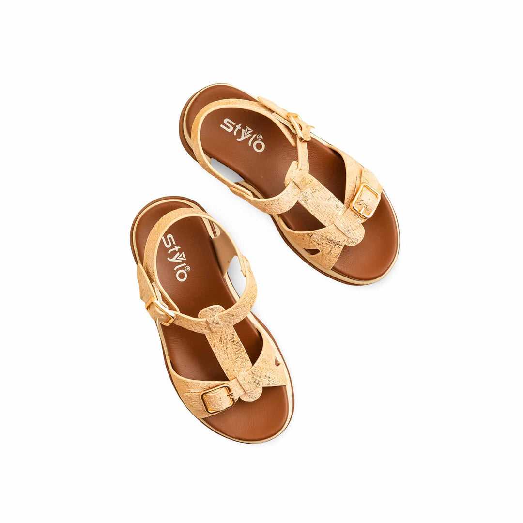 Girls Golden Formal Sandal KD5716
