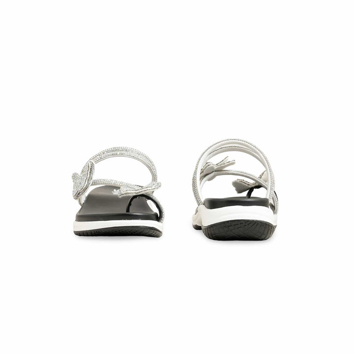 Girls Silver Fancy Slipper KD5717