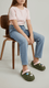 Girls Olive Casual Flip Flop KD5726