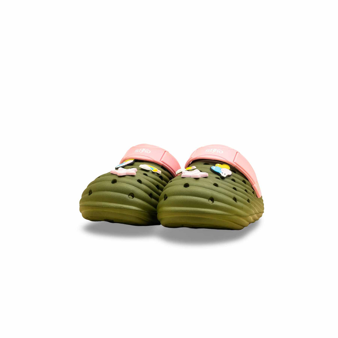 Girls Olive Casual Flip Flop KD5726