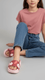 Girls Pink Casual Flip Flop KD5743