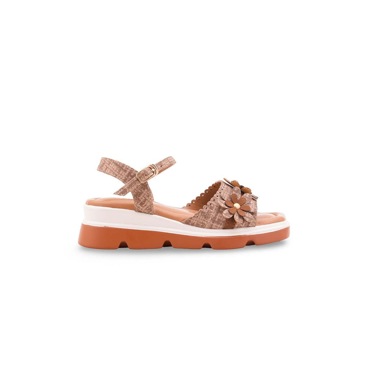 Girls Beige Formal Sandal KD5749