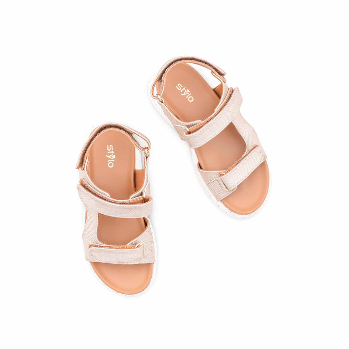 Girls Golden Formal Sandal KD5752