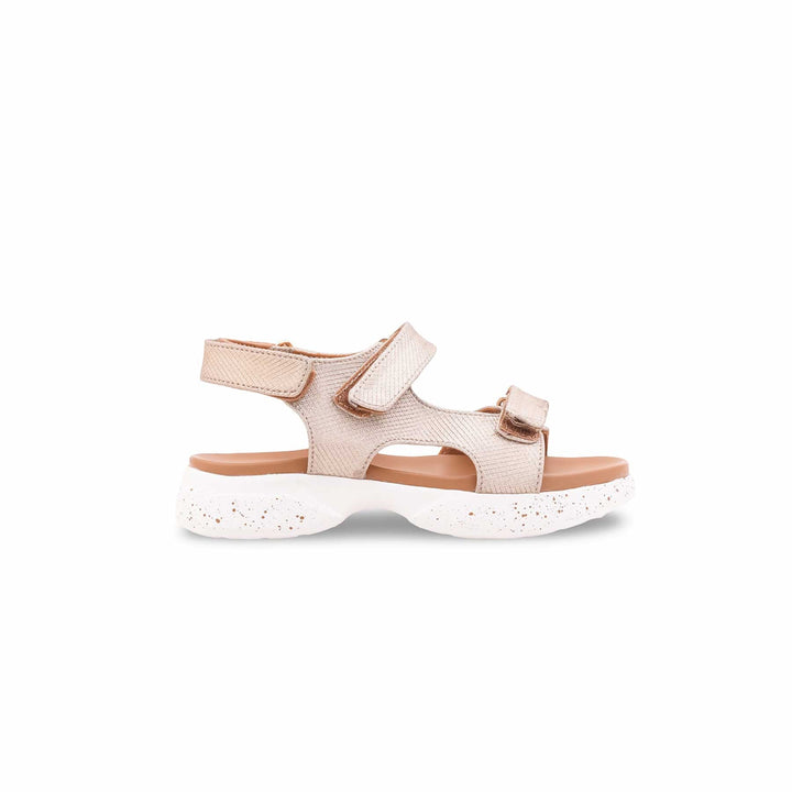 Girls Golden Formal Sandal KD5752