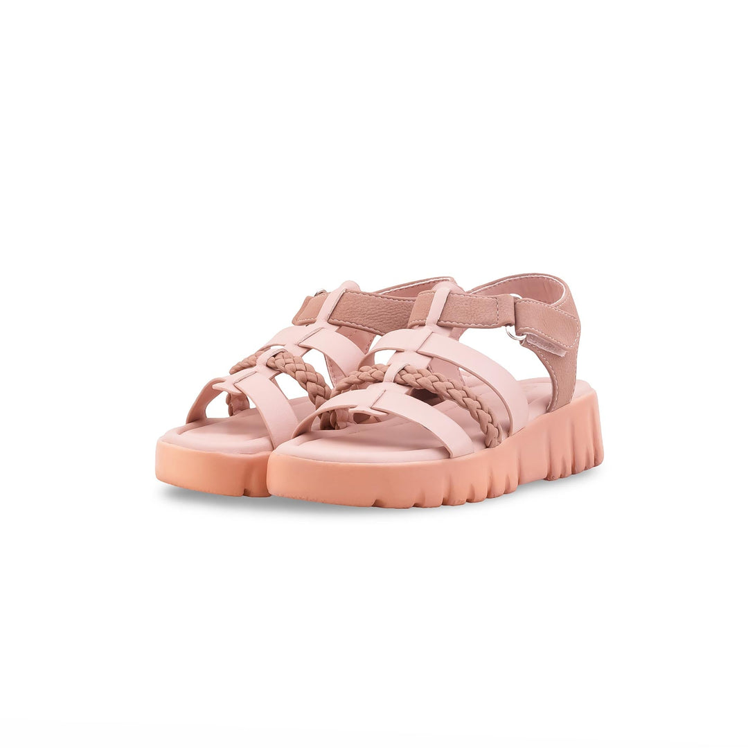 Girls Pink Formal Sandal KD5757