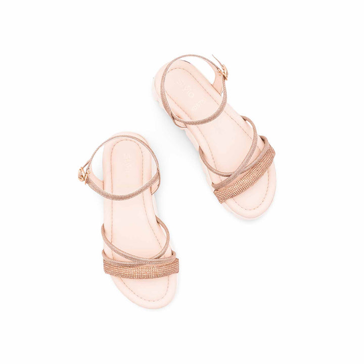 Girls Golden Formal Sandal KD5758