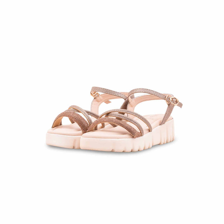 Girls Golden Formal Sandal KD5758