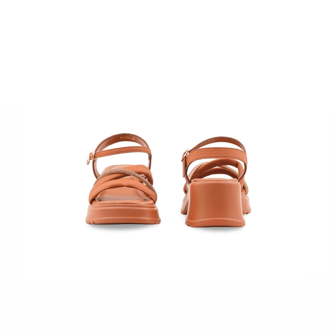 Girls Brown Formal Sandal KD5759