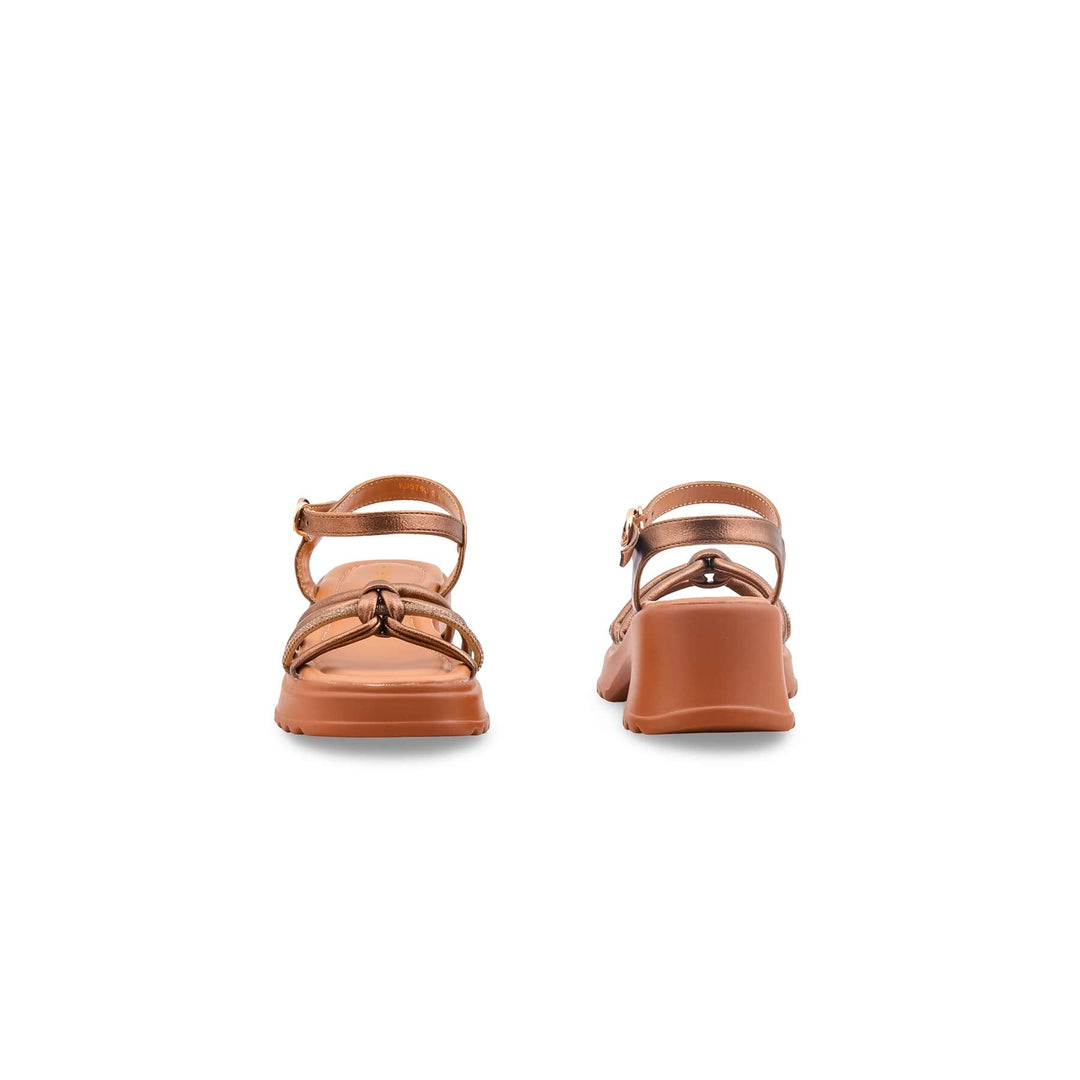 Girls Brown Formal Sandal KD5760
