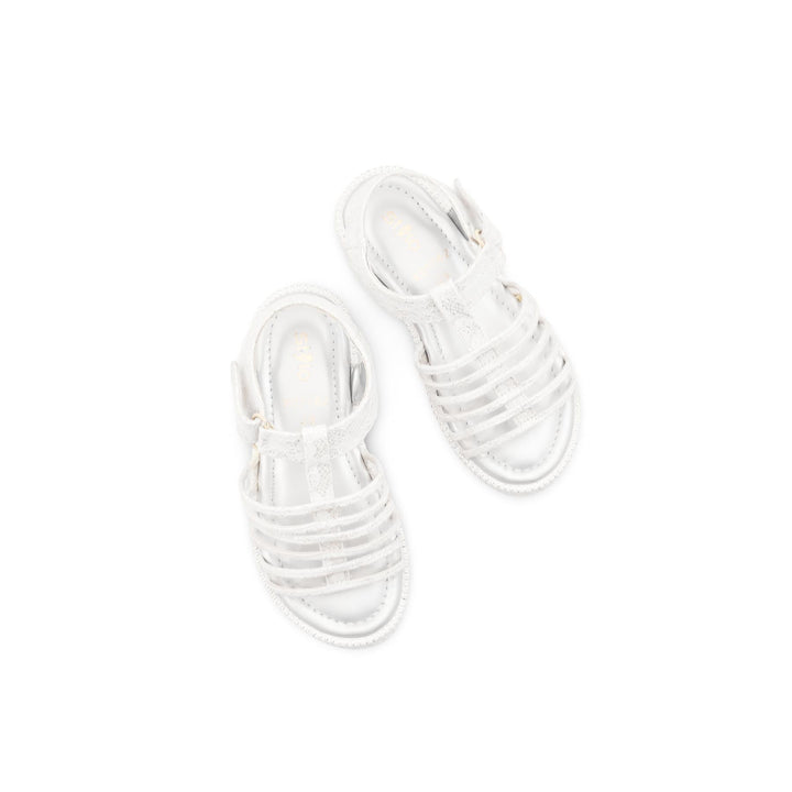 Girls Silver Formal Sandal KD5762