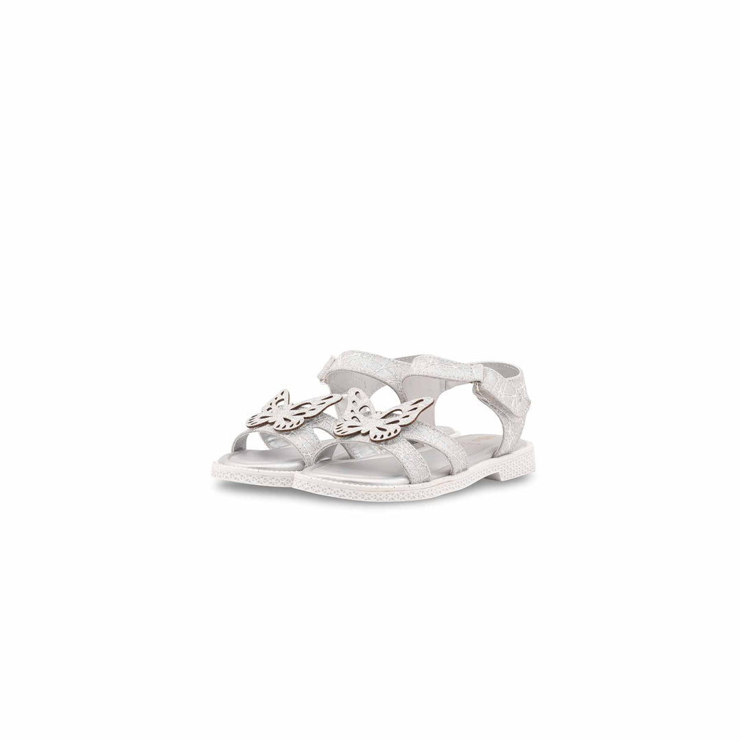 Girls Silver Formal Sandal KD5764