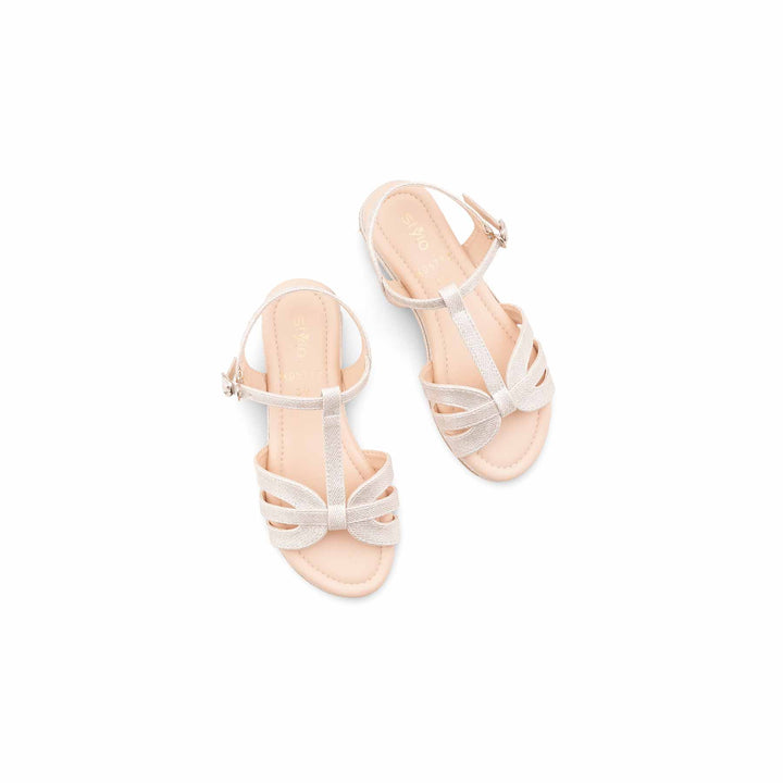 Girls Silver Formal Sandal KD5772