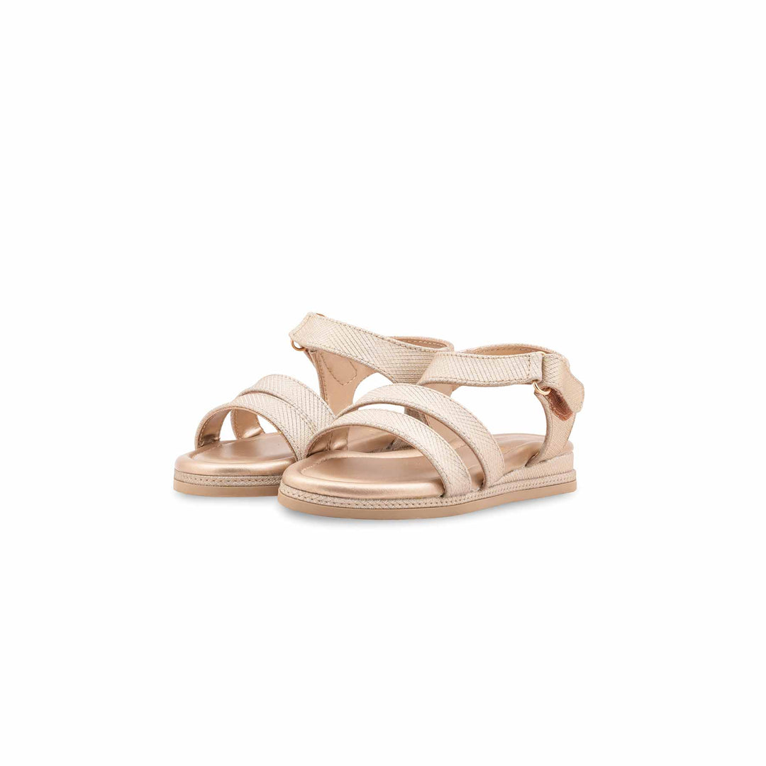 Girls Golden Formal Sandal KD5775