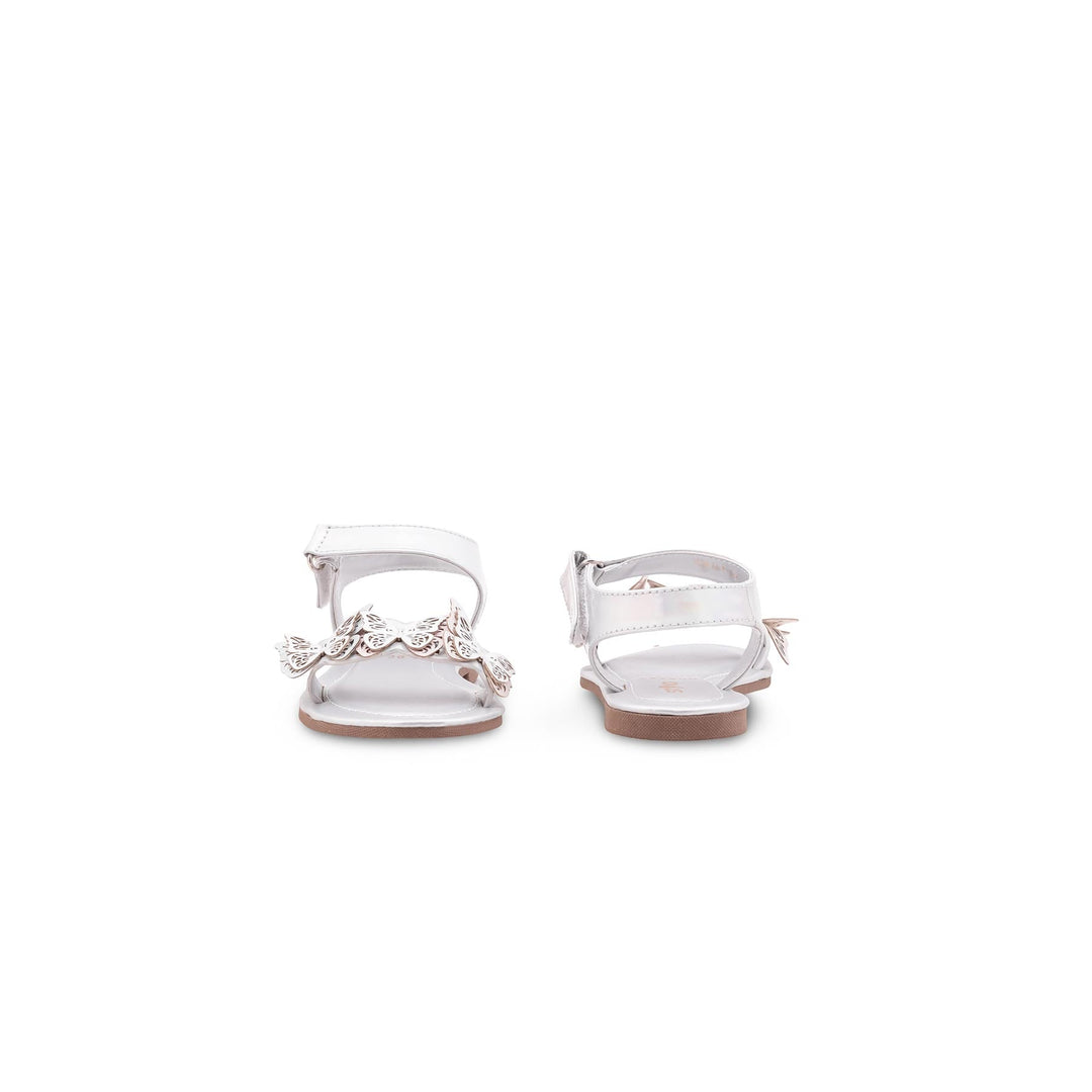 Girls Silver Casual Sandal KD5787