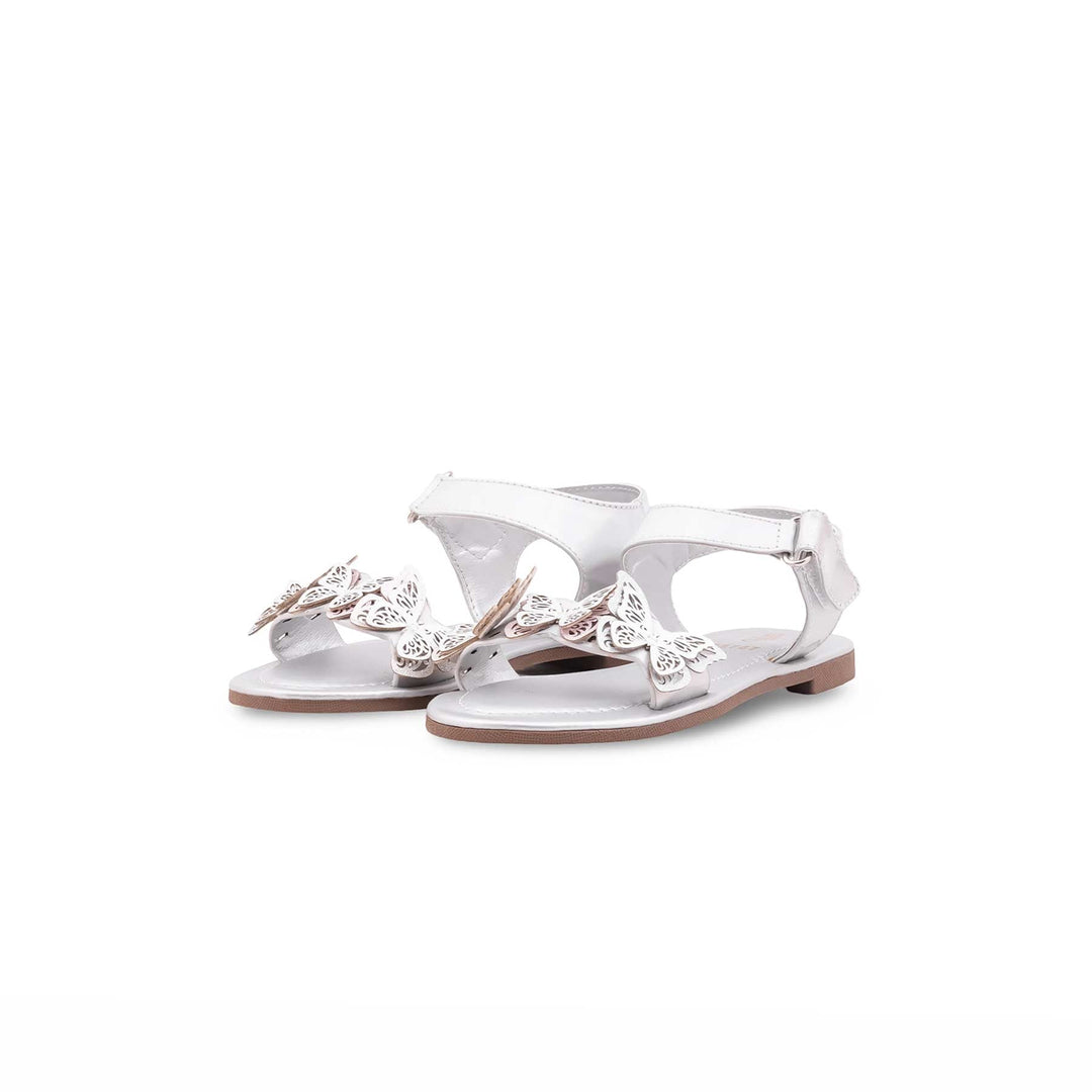 Girls Silver Casual Sandal KD5787