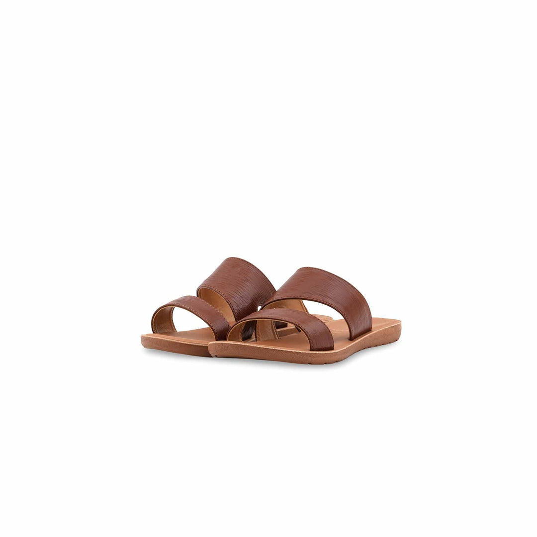 Girls Brown Casual Slipper KD5796