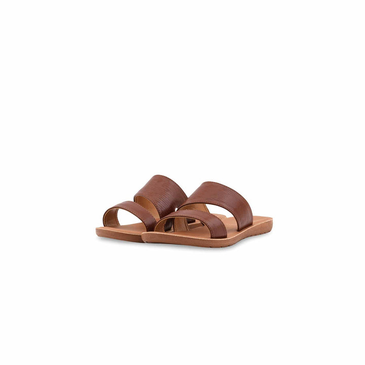 Girls Brown Casual Slipper KD5796