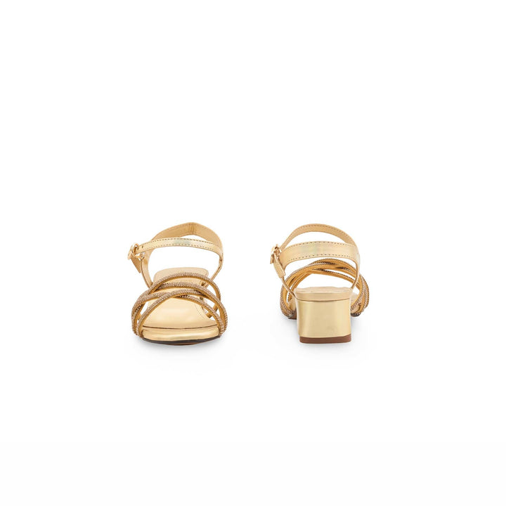 Girls Golden Fancy Sandal KD5798