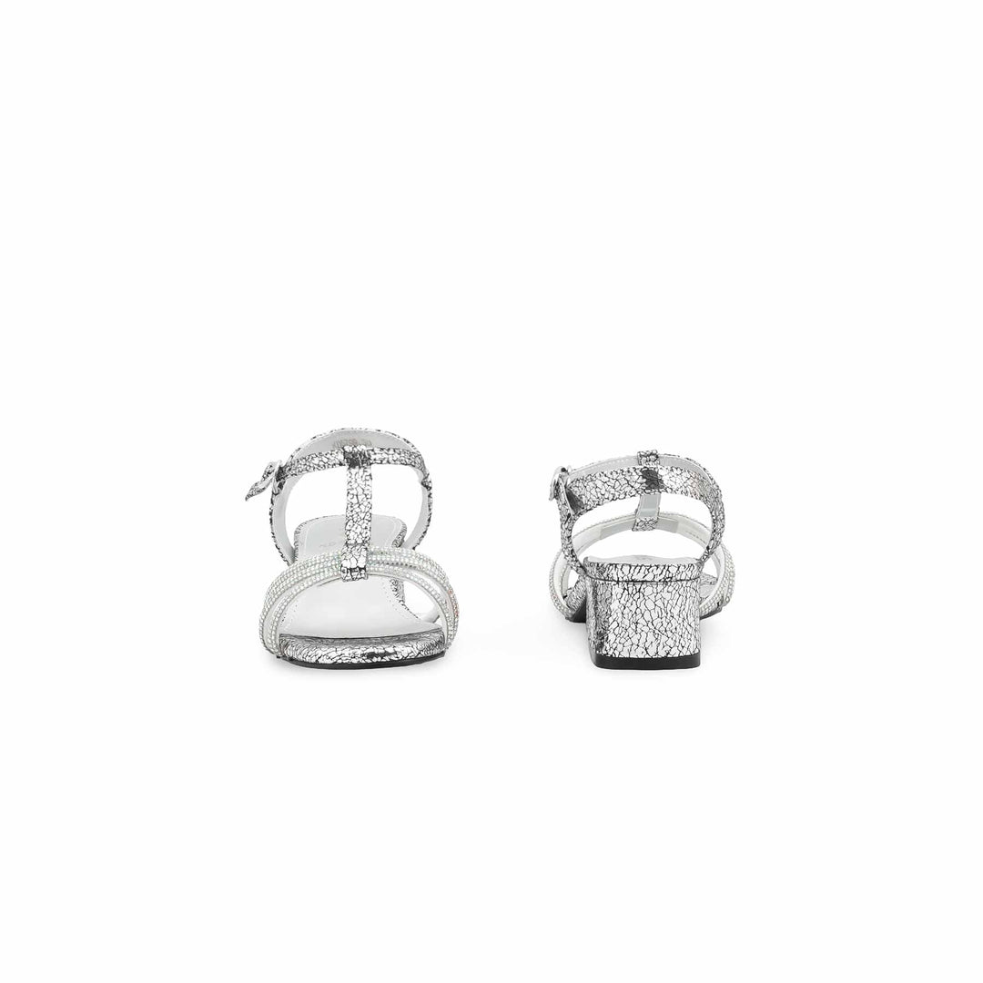 Girls Silver Fancy Sandal KD5799