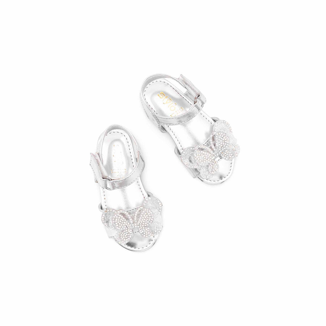 Girls Silver Fancy Sandal KD5813