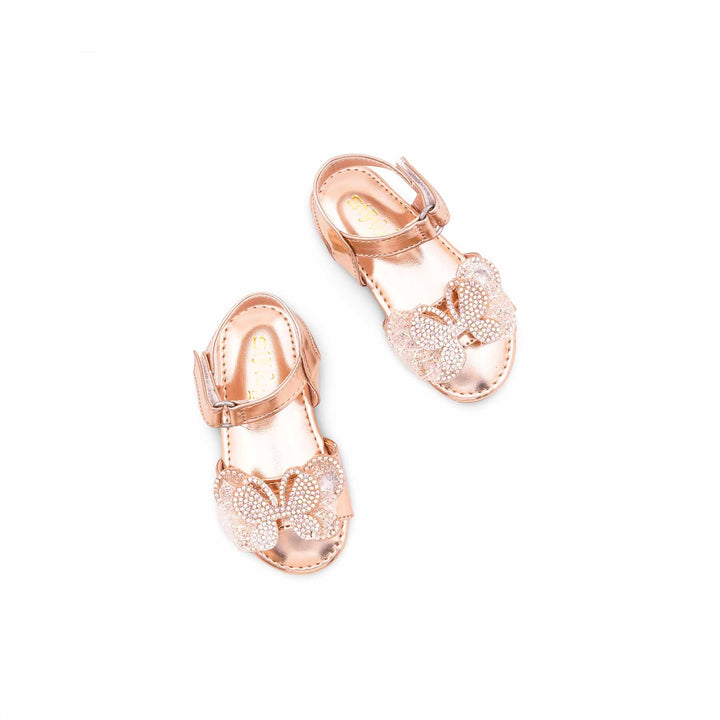 Girls Peach Fancy Sandal KD5813