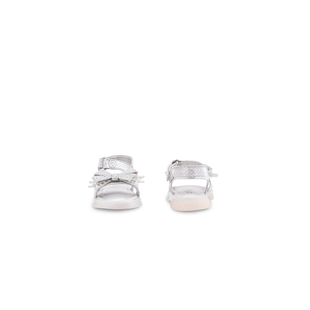 Girls Silver Fancy Sandal KD5817