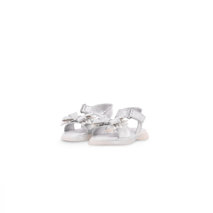 Girls Silver Fancy Sandal KD5817