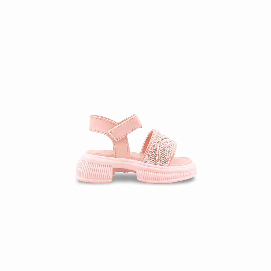 Girls Pink Formal Sandal KD5823