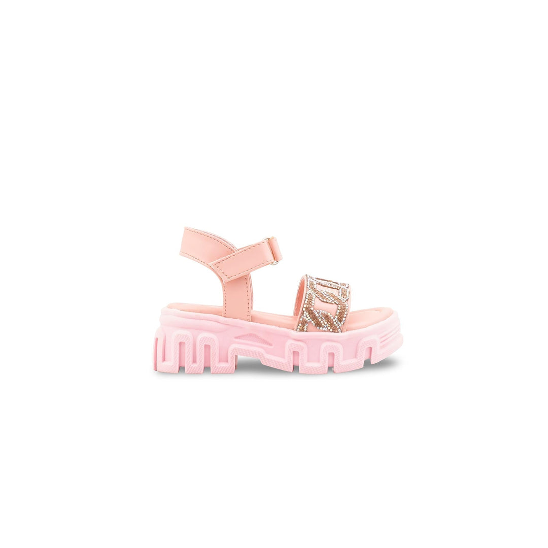 Girls Pink Formal Sandal KD5825