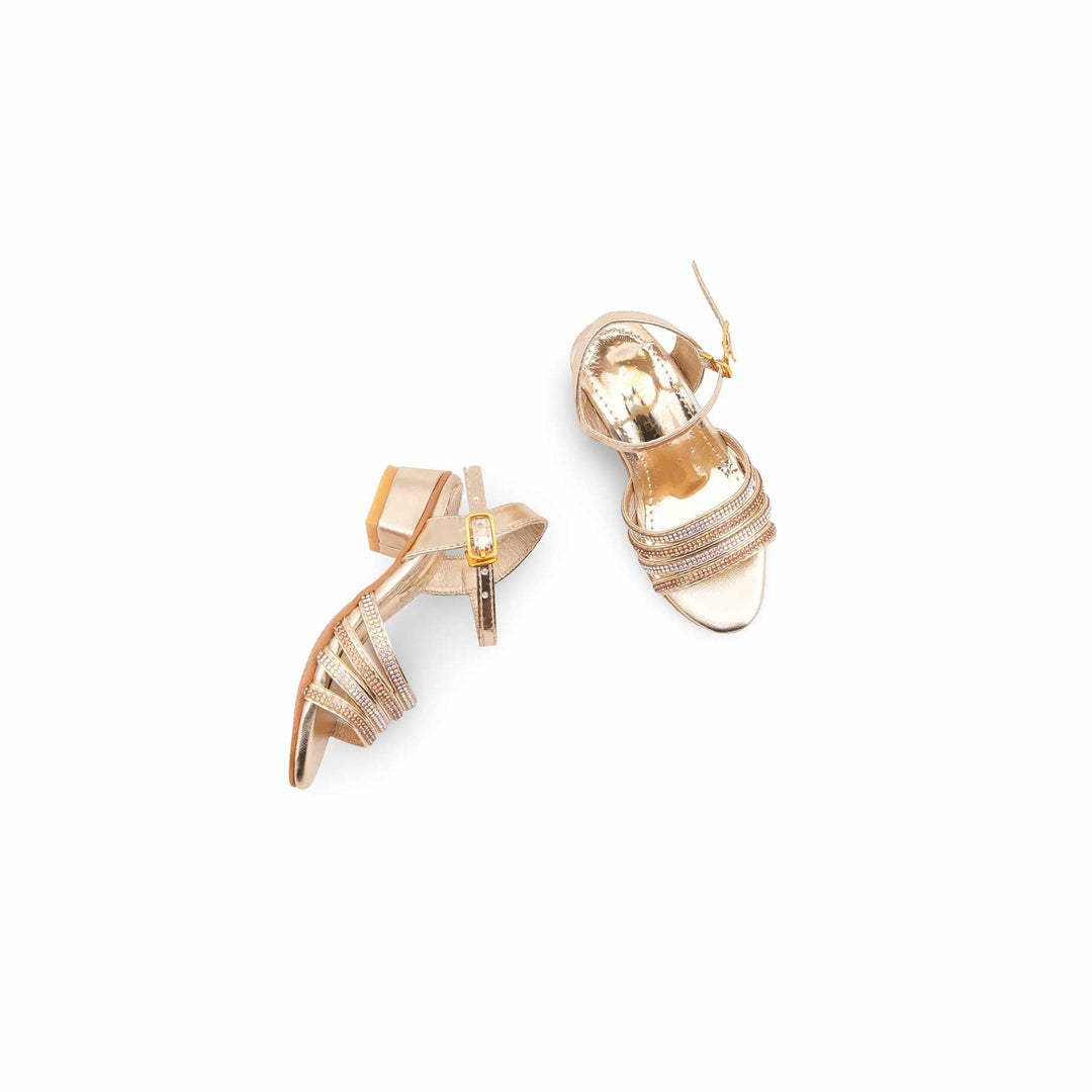 Girls Golden Fancy Sandal KD5827