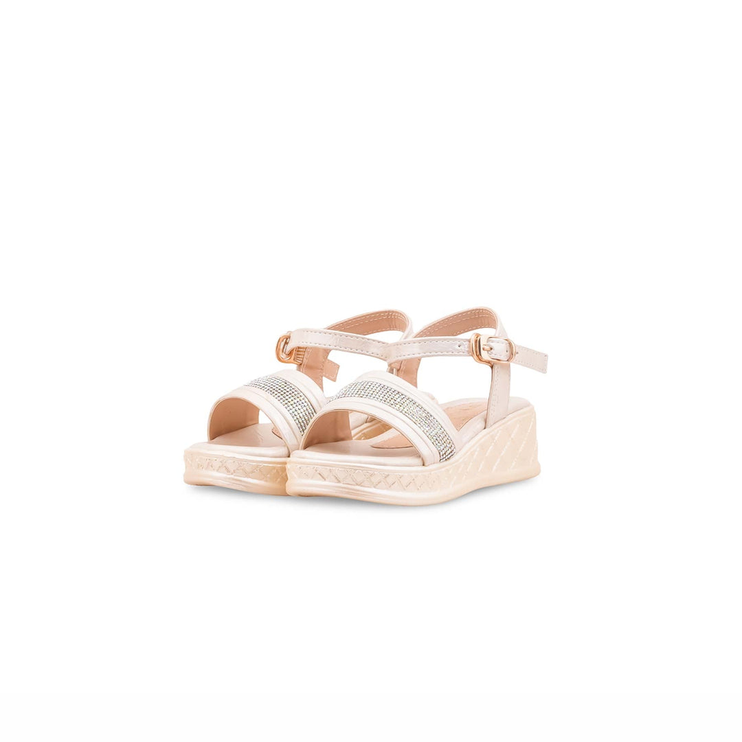 Girls Silver Formal Sandal KD5841