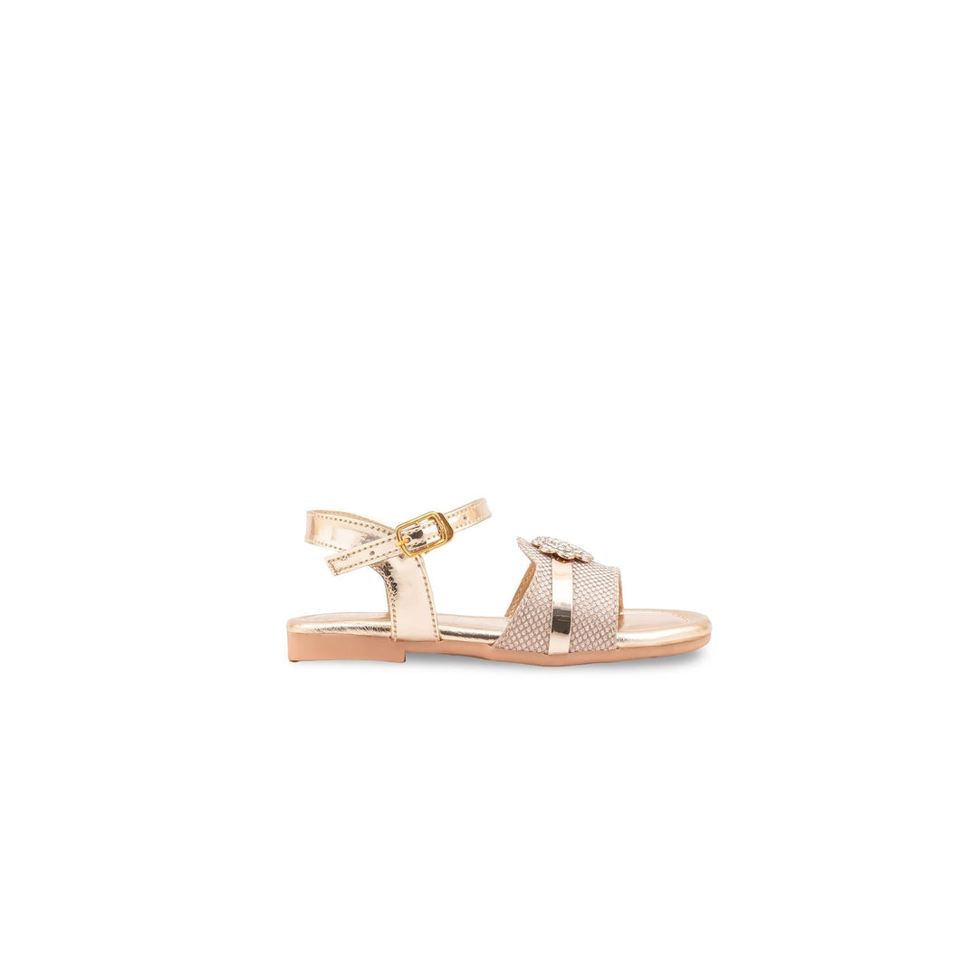 Girls Golden Fancy Sandal KD5842