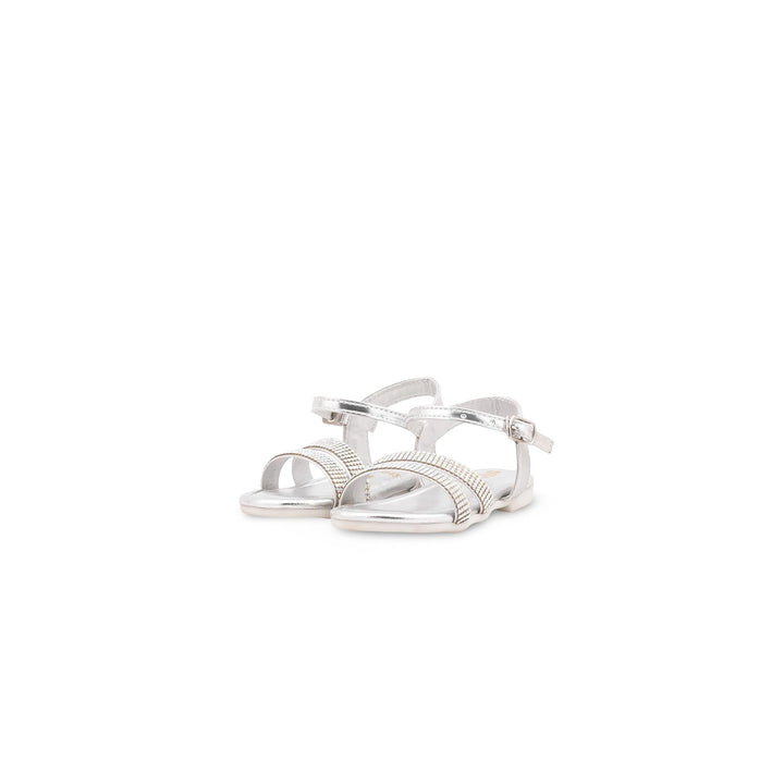 Silver Girls Fancy Sandal KD5845