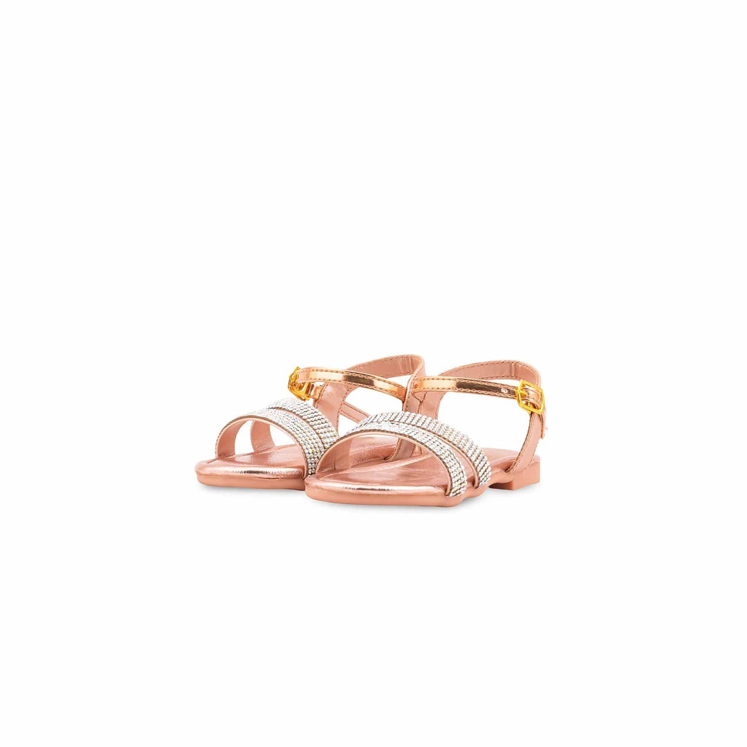 Girls Peach Fancy Sandal KD5845
